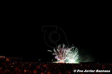 Los fuegos de Melenara 2018 (Foto Francisco Santana Ravelo)